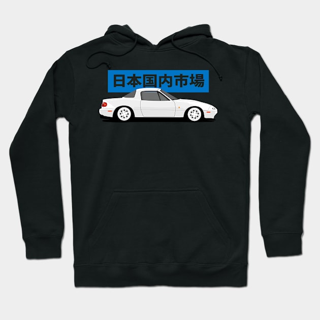 Side View Mazda Miata Hoodie by Rebellion Store